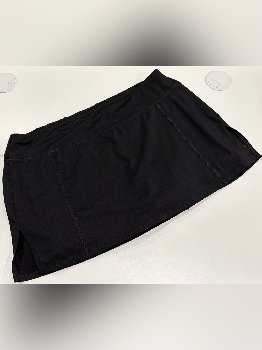 Lucy Women's Large Black Tennis Golf Skort Skorts EUC Activewear Pickleball